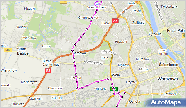 Rozkład jazdy autobusu 184 na przystanku Schroegera 02. ZTM Warszawa na mapie Targeo
