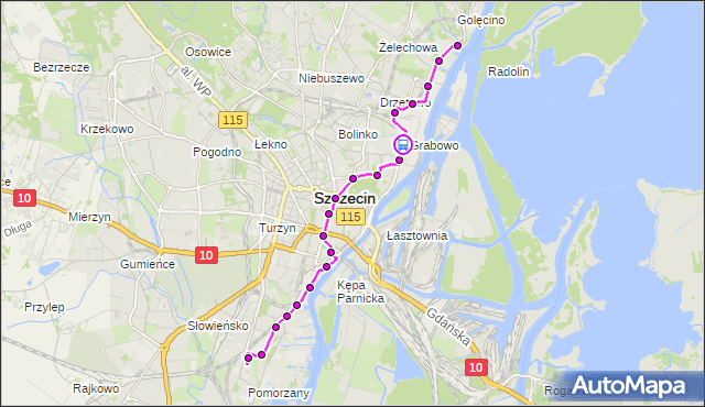Rozkład jazdy tramwaju 3 na przystanku Antosiewicza 11. ZDiTM Szczecin na mapie Targeo
