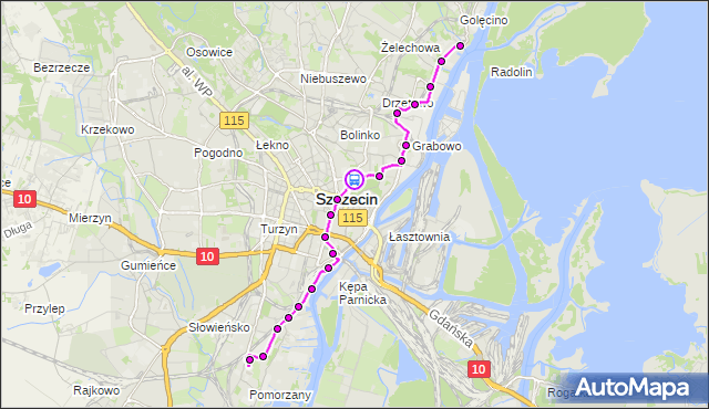 Rozkład jazdy tramwaju 3 na przystanku Matejki 32. ZDiTM Szczecin na mapie Targeo