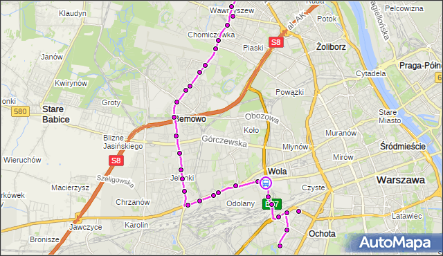 Rozkład jazdy autobusu 184 na przystanku PKP Wola (Kasprzaka) 05. ZTM Warszawa na mapie Targeo