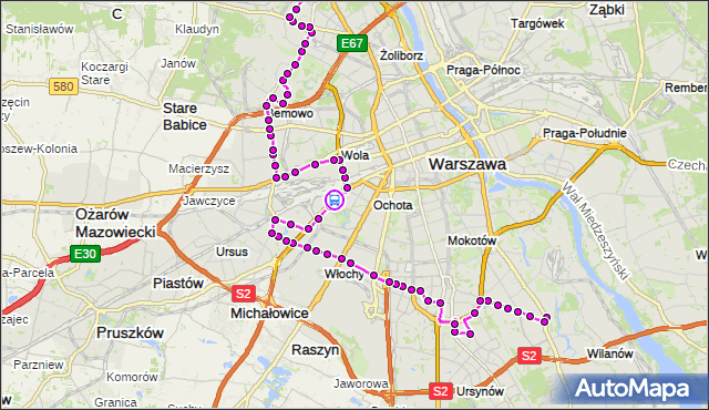 Rozkład jazdy autobusu N01 na przystanku Berestecka 01. ZTM Warszawa na mapie Targeo