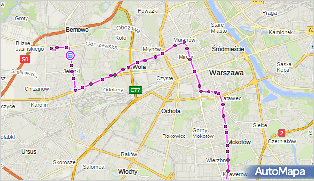 Rozkład jazdy tramwaju 10 na przystanku Czumy 06. ZTM Warszawa na mapie Targeo
