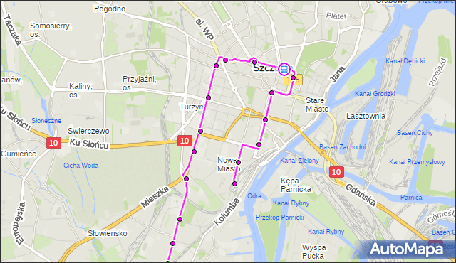 Rozkład jazdy tramwaju 4 na przystanku Plac Rodła 24. ZDiTM Szczecin na mapie Targeo
