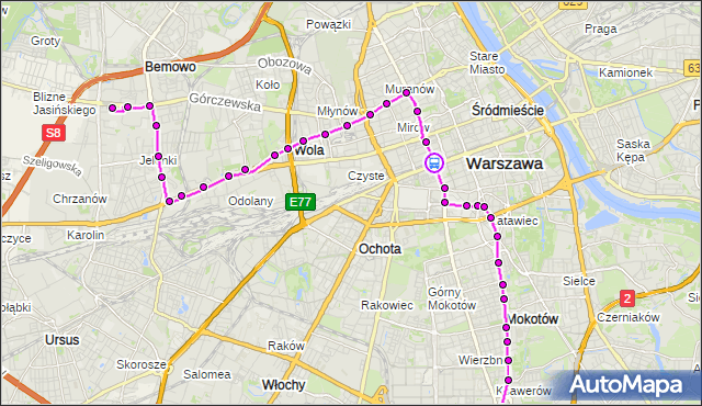 Rozkład jazdy tramwaju 10 na przystanku Dw.Centralny 09. ZTM Warszawa na mapie Targeo