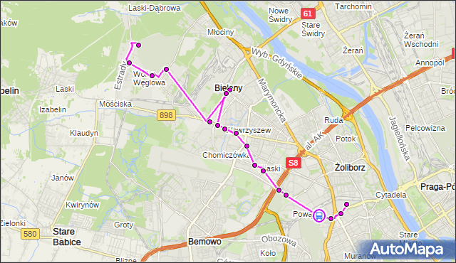 Rozkład jazdy autobusu 409 na przystanku Powązki-IV Brama 01. ZTM Warszawa na mapie Targeo