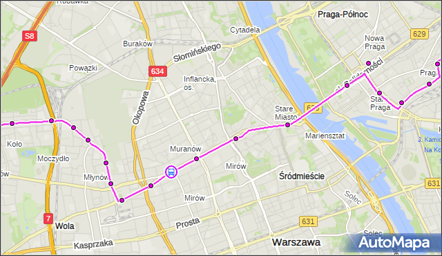 Rozkład jazdy tramwaju 13 na przystanku Wola-Ratusz 03. ZTM Warszawa na mapie Targeo