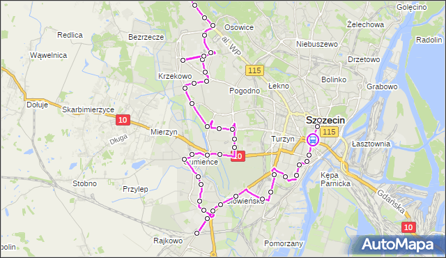 Rozkład jazdy autobusu 529 na przystanku Brama Portowa 12. ZDiTM Szczecin na mapie Targeo