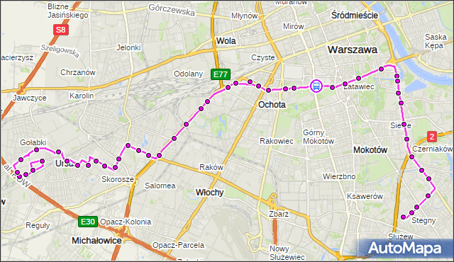 Rozkład jazdy autobusu 187 na przystanku GUS 05. ZTM Warszawa na mapie Targeo