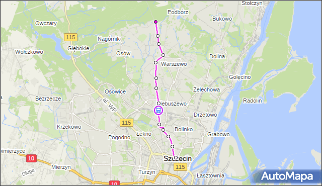 Rozkład jazdy autobusu 530 na przystanku Krasińskiego (wiadukt) 12. ZDiTM Szczecin na mapie Targeo