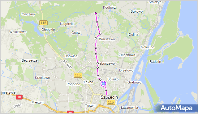 Rozkład jazdy autobusu 530 na przystanku Lubomirskiego 12. ZDiTM Szczecin na mapie Targeo