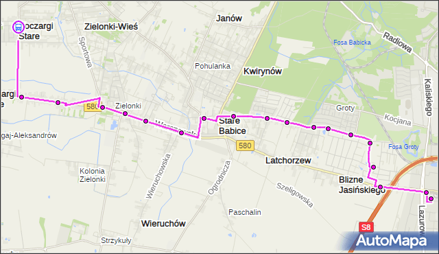 Rozkład jazdy autobusu 714 na przystanku Koczargi Stare 02. ZTM Warszawa na mapie Targeo