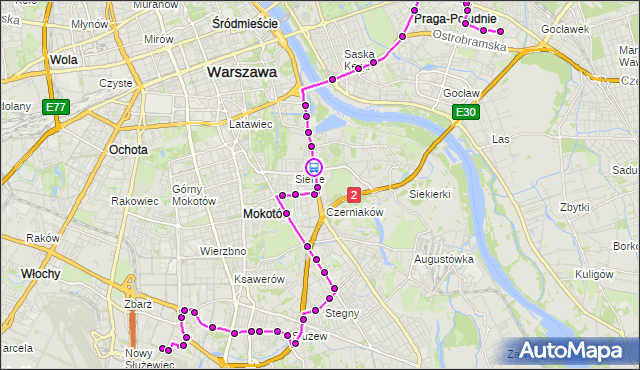 Rozkład jazdy autobusu 141 na przystanku Sielce 02. ZTM Warszawa na mapie Targeo