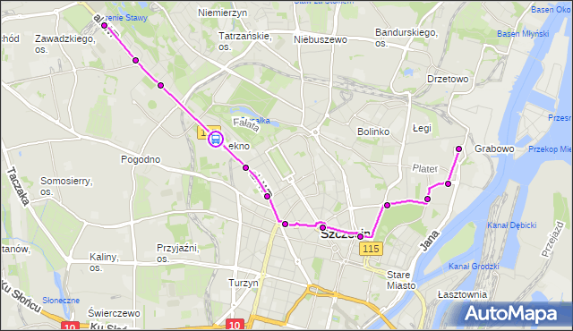 Rozkład jazdy tramwaju 5 na przystanku Bogumiły 13. ZDiTM Szczecin na mapie Targeo