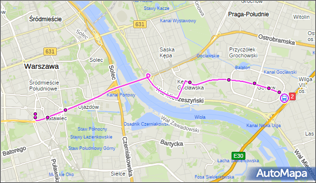 Rozkład jazdy autobusu 411 na przystanku Gocław 01. ZTM Warszawa na mapie Targeo