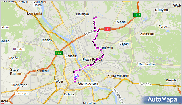 Rozkład jazdy autobusu N11 na przystanku Królewska 02. ZTM Warszawa na mapie Targeo
