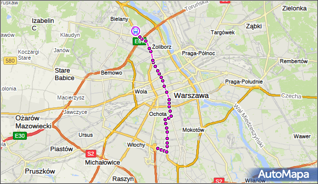 Rozkład jazdy tramwaju 17 na przystanku Podleśna-IMGW 04. ZTM Warszawa na mapie Targeo