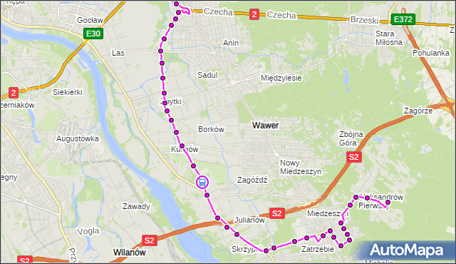 Rozkład jazdy autobusu 142 na przystanku Wędkarska 02. ZTM Warszawa na mapie Targeo