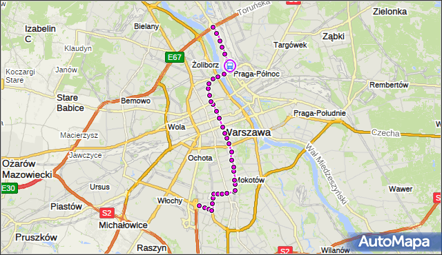 Rozkład jazdy tramwaju 18 na przystanku Golędzinów 02. ZTM Warszawa na mapie Targeo