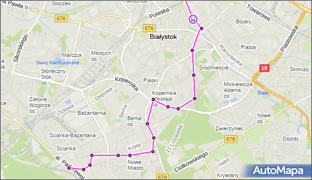 Rozkład jazdy autobusu 26 na przystanku JUROWIECKA/CIEPŁA. BKM na mapie Targeo