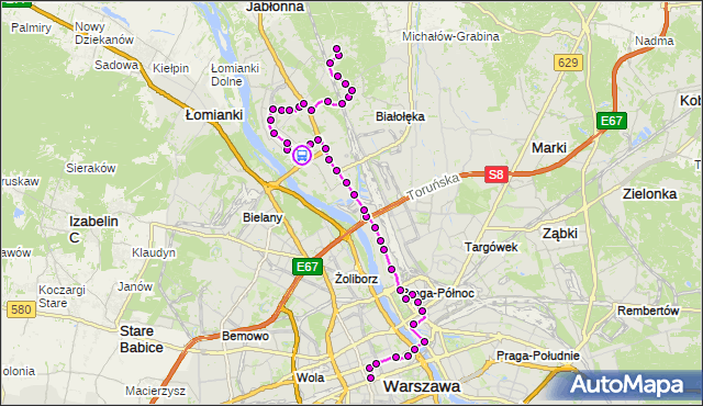 Rozkład jazdy autobusu N13 na przystanku Porajów 04. ZTM Warszawa na mapie Targeo