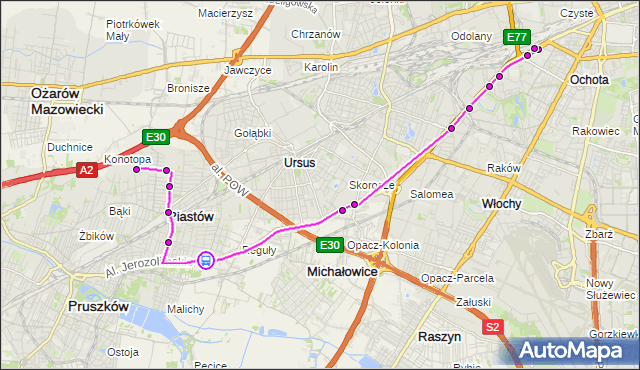 Rozkład jazdy autobusu 717 na przystanku Norwida 01. ZTM Warszawa na mapie Targeo