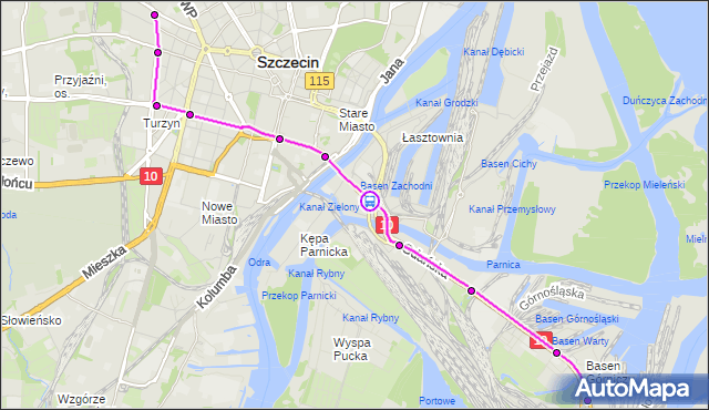 Rozkład jazdy tramwaju 7 na przystanku Energetyków nż 12. ZDiTM Szczecin na mapie Targeo