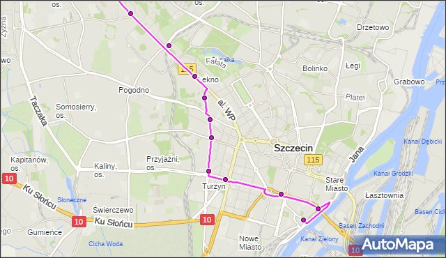 Rozkład jazdy tramwaju 8 na przystanku Zajezdnia Pogodno 11. ZDiTM Szczecin na mapie Targeo
