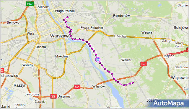Rozkład jazdy autobusu 146 na przystanku Jeziorowa 02. ZTM Warszawa na mapie Targeo