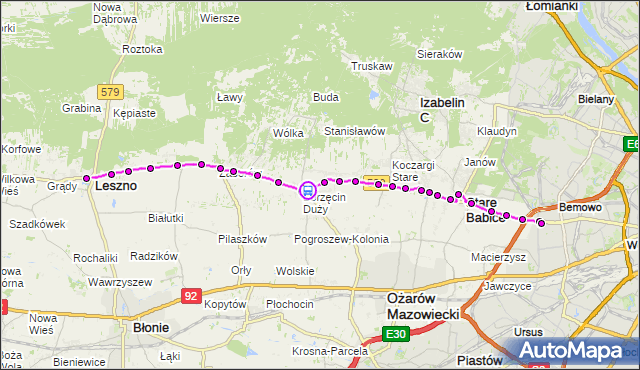 Rozkład jazdy autobusu 719 na przystanku Borzęcin Duży-Szkoła 02. ZTM Warszawa na mapie Targeo