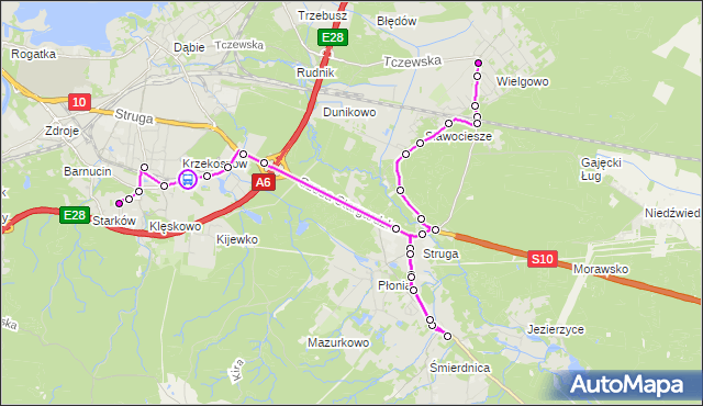 Rozkład jazdy autobusu 534 na przystanku Olszynki Grochowskiej nż 11. ZDiTM Szczecin na mapie Targeo
