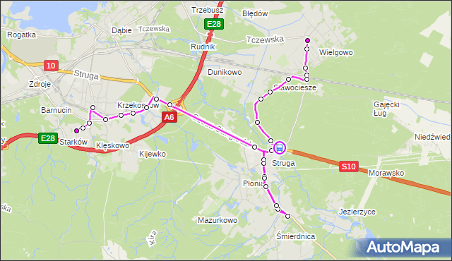 Rozkład jazdy autobusu 534 na przystanku Przylesie nż 12. ZDiTM Szczecin na mapie Targeo