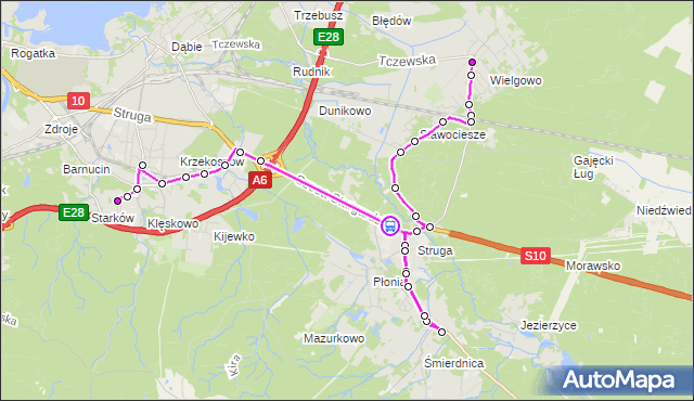 Rozkład jazdy autobusu 534 na przystanku Szosa Stargardzka nż 11. ZDiTM Szczecin na mapie Targeo