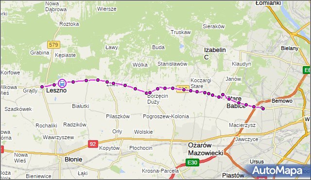 Rozkład jazdy autobusu 719 na przystanku Warszawska 02. ZTM Warszawa na mapie Targeo
