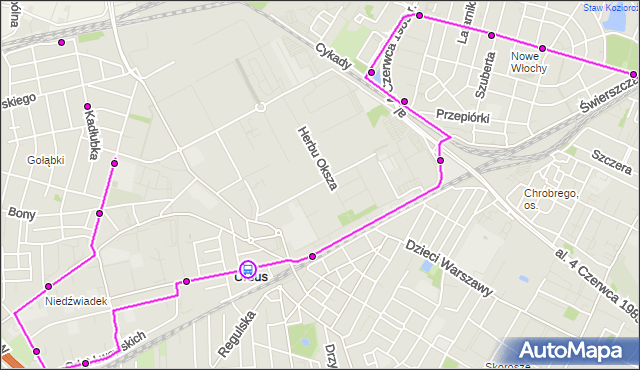 Rozkład jazdy autobusu 194 na przystanku Wojciechowskiego 01. ZTM Warszawa na mapie Targeo