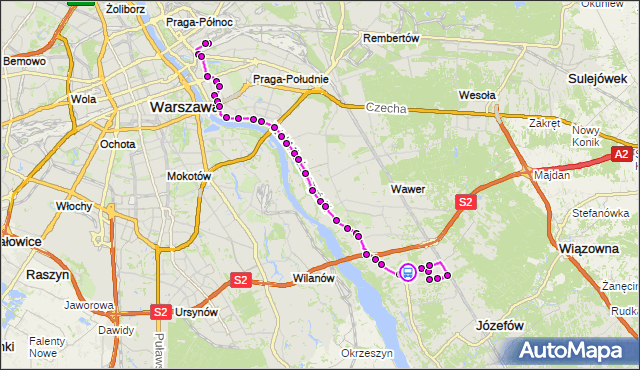 Rozkład jazdy autobusu 146 na przystanku Kosaćcowa 02. ZTM Warszawa na mapie Targeo