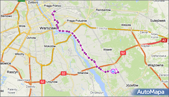 Rozkład jazdy autobusu 146 na przystanku Kosodrzewiny 01. ZTM Warszawa na mapie Targeo