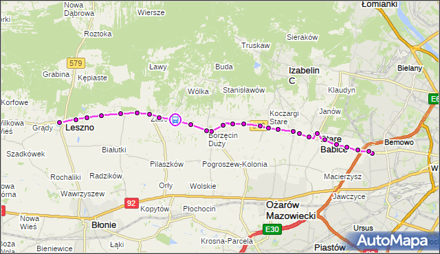 Rozkład jazdy autobusu 719 na przystanku Wyględy 01. ZTM Warszawa na mapie Targeo