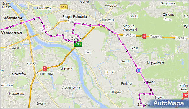 Rozkład jazdy autobusu N22 na przystanku Odeska 02. ZTM Warszawa na mapie Targeo