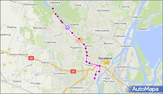 Rozkład jazdy tramwaju 9 na przystanku Zajezdnia Pogodno nż 14. ZDiTM Szczecin na mapie Targeo