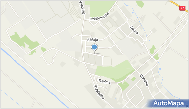 Gorzyce powiat tarnobrzeski, 11 Listopada, mapa Gorzyce powiat tarnobrzeski