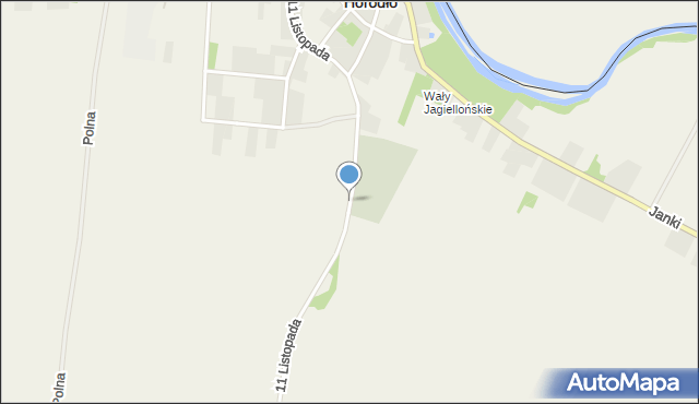 Horodło, 11 Listopada, mapa Horodło