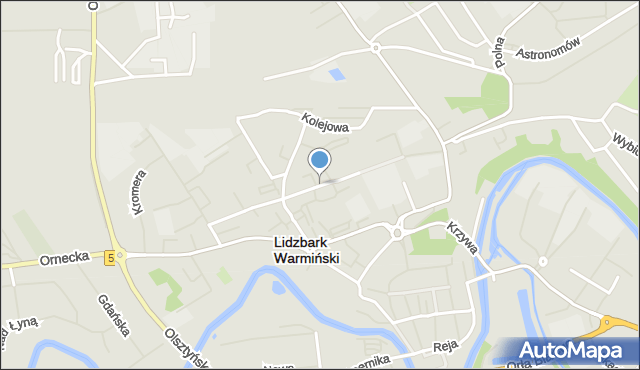 Lidzbark Warmiński, 11 Listopada, mapa Lidzbark Warmiński