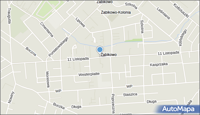 Luboń powiat poznański, 11 Listopada, mapa Luboń powiat poznański