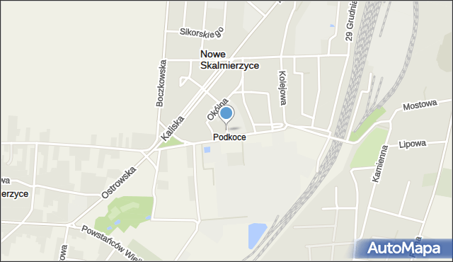 Nowe Skalmierzyce, 11 Listopada, mapa Nowe Skalmierzyce