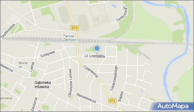 Tarnów, 11 Listopada, mapa Tarnów