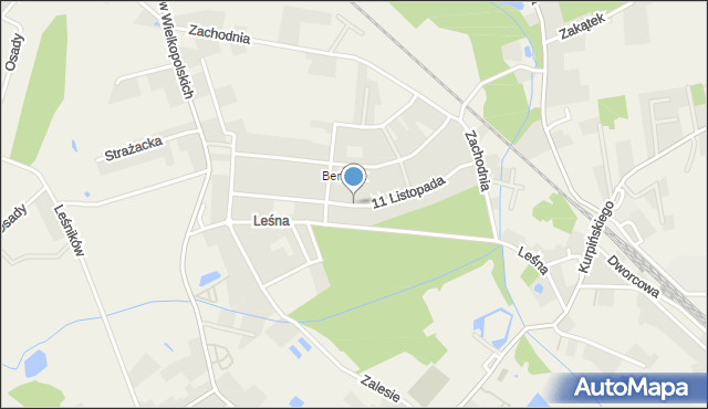 Włoszakowice, 11 Listopada, mapa Włoszakowice