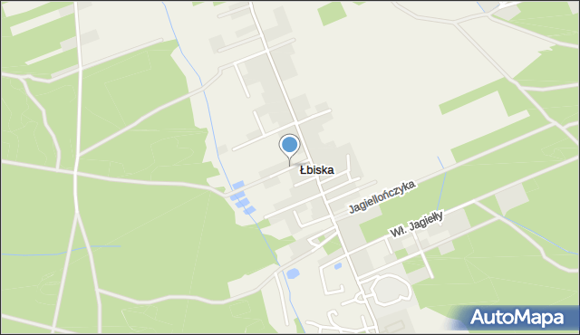 Łbiska, 15 Sierpnia, mapa Łbiska