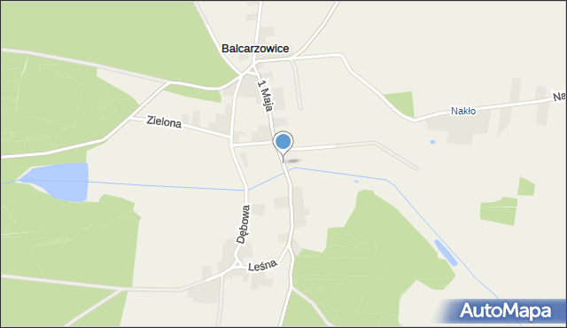 Balcarzowice, 1 Maja, mapa Balcarzowice