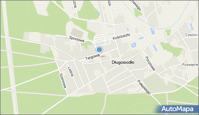 Długosiodło, 1 Maja, mapa Długosiodło
