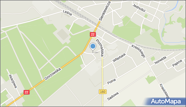Dobiegniew powiat strzelecko-drezdenecki, 1 Maja, mapa Dobiegniew powiat strzelecko-drezdenecki